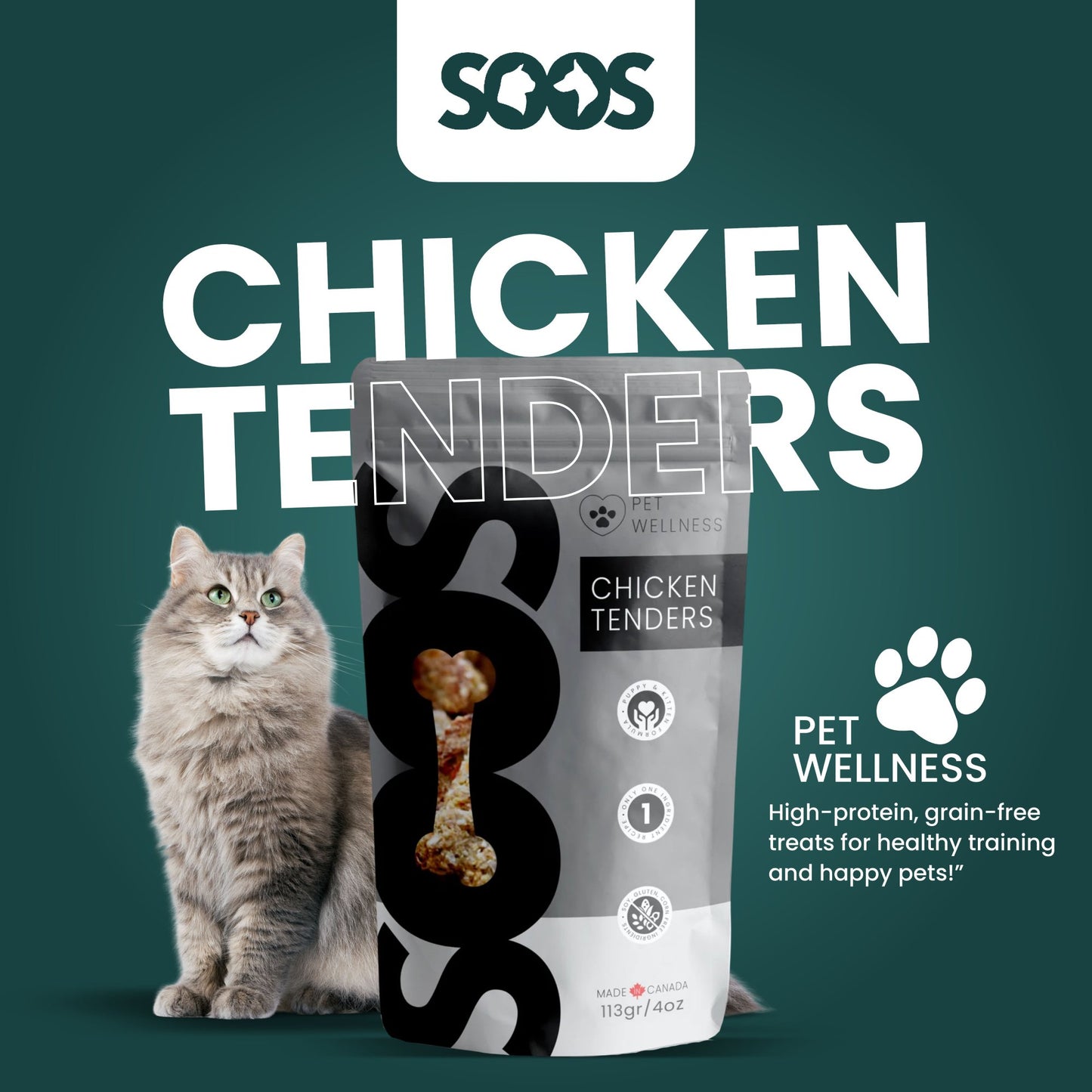 Soos Pets Chicken Tenders Wellness Treats