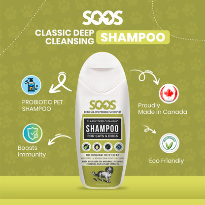 Natural Dead Sea Classic Deep Cleansing Pet Shampoo For Dogs & Cats