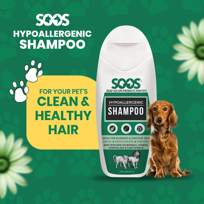 Natural Dead Sea Hypoallergenic Pet Shampoo For Dogs & Cats