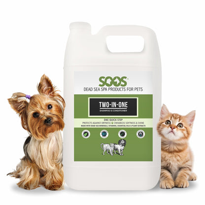 Natural Dead Sea Two-In-One Pet Shampoo & Conditioner For Dogs & Cats