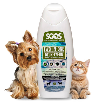 Natural Dead Sea Two-In-One Pet Shampoo & Conditioner For Dogs & Cats