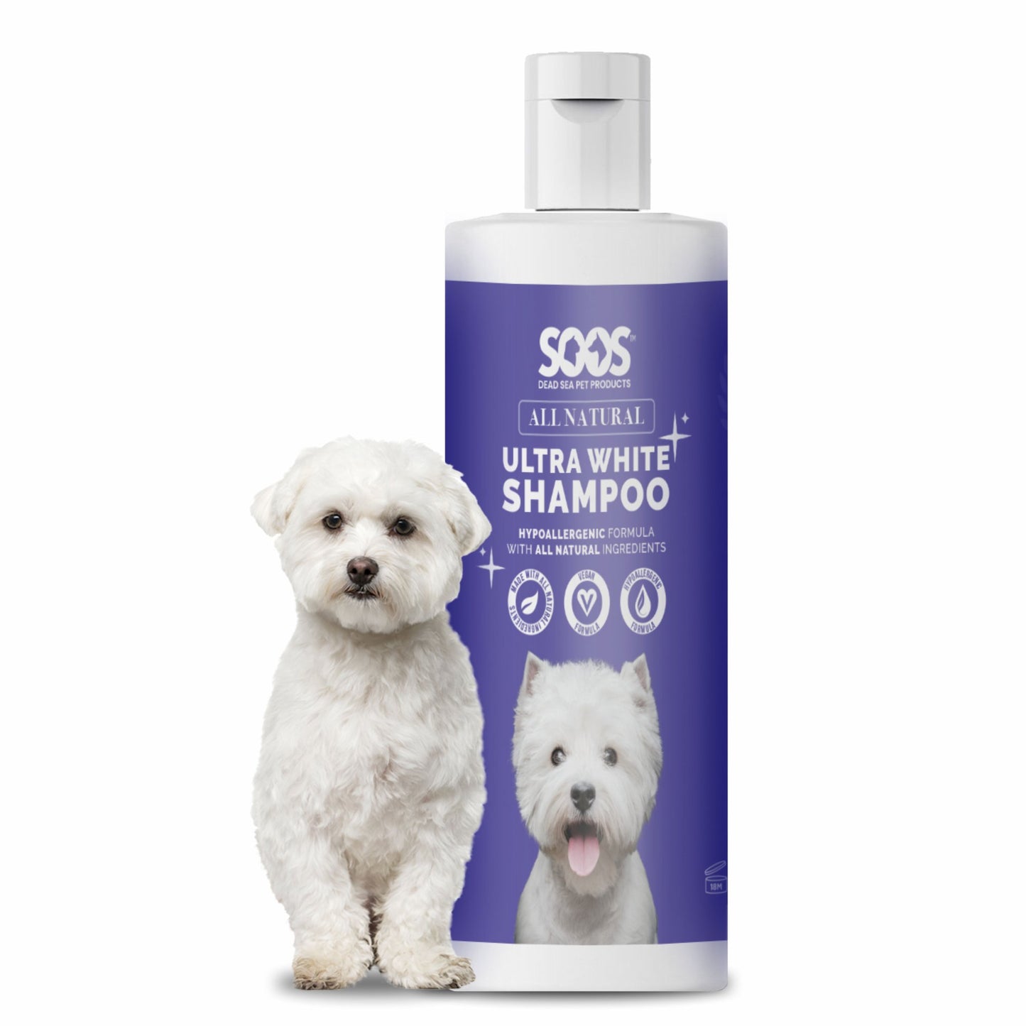 All Natural Ultra White Hypoallergenic Shampoo For Dogs And Cats