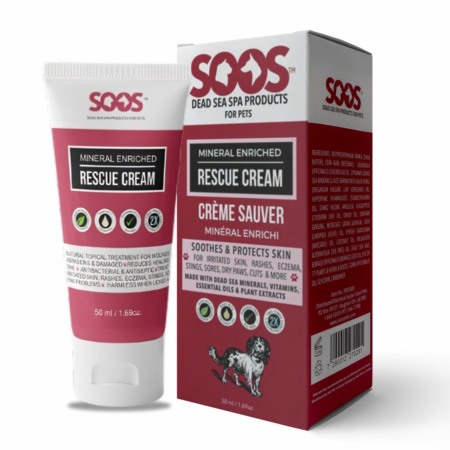 Natural Dead Sea Mineral Enriched Pet Rescue Cream