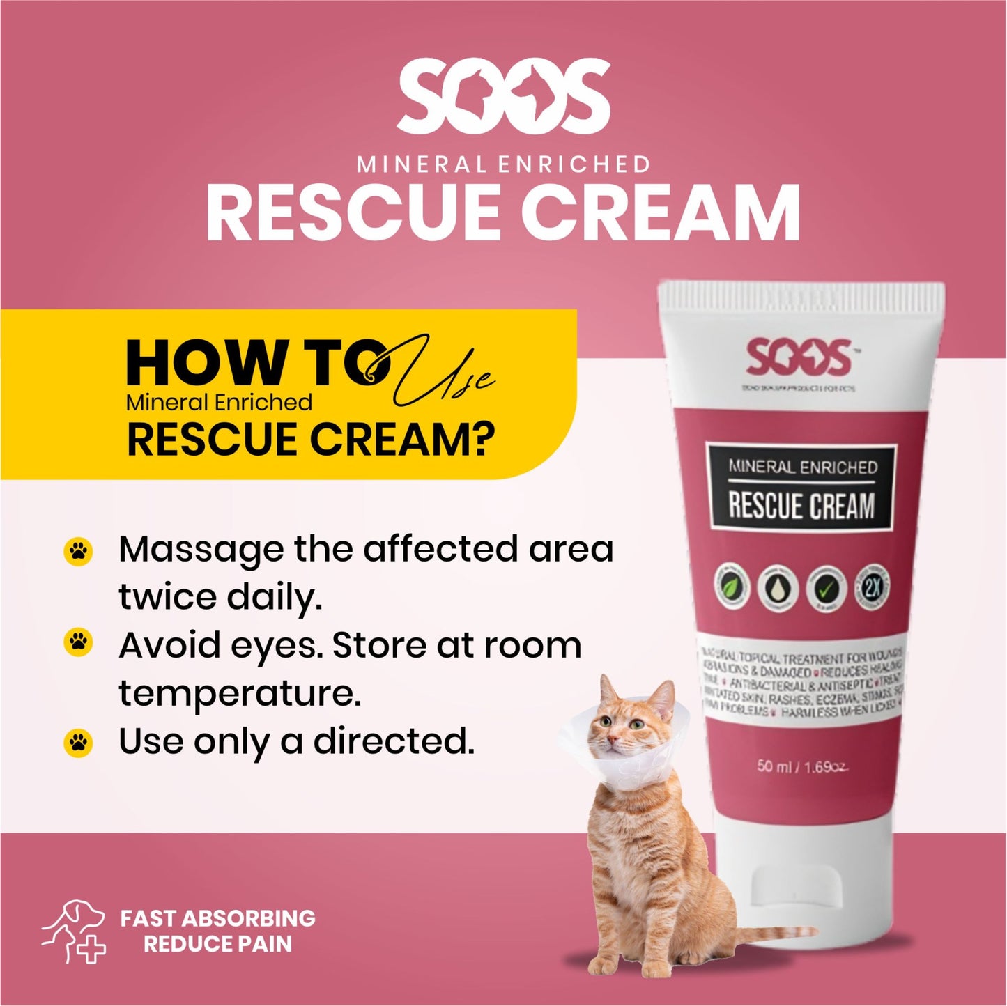 Natural Dead Sea Mineral Enriched Pet Rescue Cream