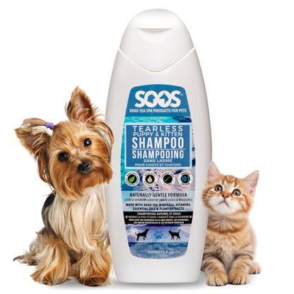 Natural Dead Sea Tearless Puppy & Kitten Pet Shampoo