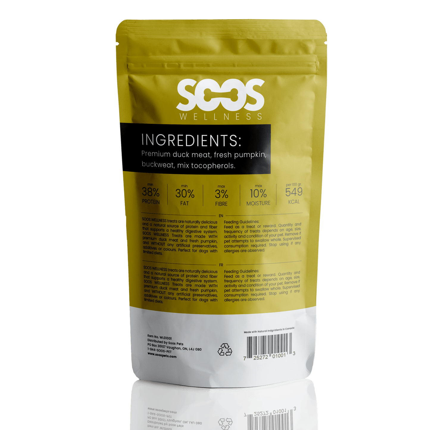 Soos Pets Duck & Pumpkin Wellness Treats - Soos Pets